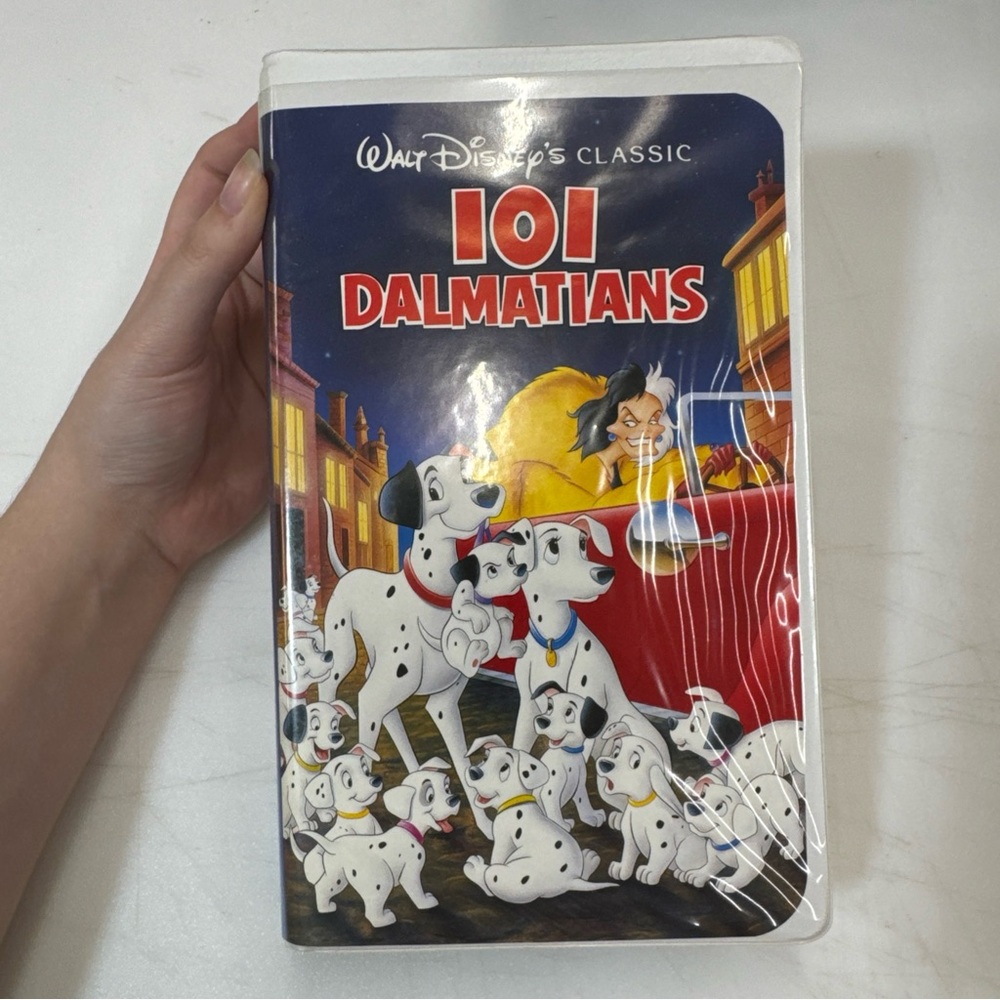 101 Dalmatians VHS Disney Video Tape Black Diamond Classics Kids VTG Clamshell